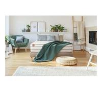 Ensemble sommier matelas LE DOUILLET 200x200cm Mémoire de forme BioVisco - Maxi épaisseur 26cm + double sommiers Beige G