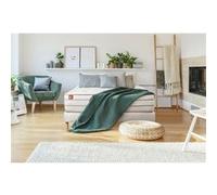 Ensemble sommier matelas LE DOUILLET 90x190cm Mémoire de forme BioVisco - Maxi épaisseur 26cm + sommier kit Blanc G