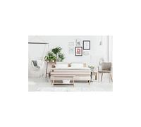 Ensemble sommier matelas LE DOUX 140x200cm Mémoire de forme 3 zones de confort - Ep. 24cm + sommier kit Blanc