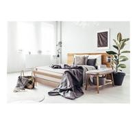 Ensemble sommier matelas LE RAFFINÉ 140x200cm Ressorts ensachés + Mémoire de forme BioVisco - Maxi épaisseur 26cm + sommier Beige G