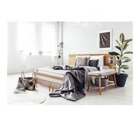 Ensemble sommier matelas LE RAFFINÉ 200x200cm Ressorts ensachés + Mémoire de forme BioVisco - Maxi épaisseur 26cm + double sommiers Beige G