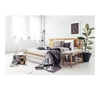 Ensemble sommier matelas LE RAFFINÉ 90x190cm Ressorts ensachés + Mémoire de forme BioVisco - Maxi épaisseur 26cm + sommier kit Blanc G