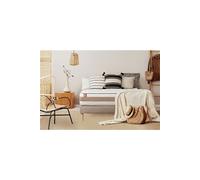 Ensemble sommier matelas LE TENDRE 140x190cm Ressorts ensachés + Mémoire de forme 7 zones de confort - Ep. 28cm + sommier Beige