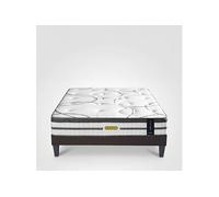 Ensemble sommier tissu et Matelas CONCORDE Ressorts - 26 cm d'épaisseur - Accueil équilibré, soutien ferme