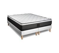 Ensemble Suite 160x200 Ressorts ensaches, memoire de forme 5 zones