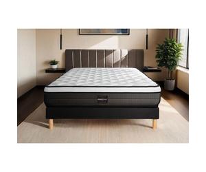 Ensemble Suite 90 x 190 cm sommier Kit Noir
