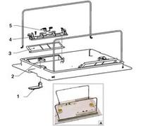 Ensemble support de sac db pour robot suprême m3, swash et swash olphin 99919116 blanc/noir G
