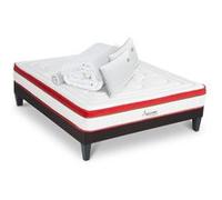 Ensemble Suprême 140x190 cm + sommier + accessoires - Mousse HD mémoire - Ép. 24 cm G