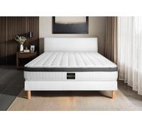 Ensemble Suprieur 160 x 200 cm sommier Kit Blanc - 21cm - Mmoire de forme - Ferme - Sommier kit Blanc