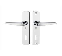 Ensemble sur petites plaques KROM HOME entraxe 70 mm clé L chromé brillant HERACLES B-KROM-09
