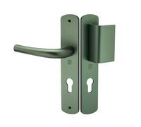 Ensemble sur plaque aluminium SALOME HOME ELEGANCE entraxe 195 mm palière clé I émeraude HERACLES B-SALOME-106