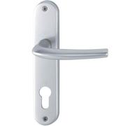 Hoppe Ensemble de porte San Diego – Entraxe 165 mm – Noir mat – Clé I
