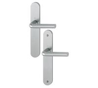 Ensemble sur plaques ARLES type bec de cane finition inox HOPPE 587216