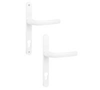 Ensemble sur plaques + béquille carré 8 mm entraxe 85 mm blanc SOFI 5112180002