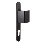 Ensemble sur plaques + béquille carré 8 mm entraxe 85 mm noir RAL 9005 SOFI 5112218502
