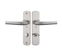 Ensemble sur plaques SALOME HOME entraxe 165 mm bec de cane à condamnation F9 inox HERACLES B-SALOME-38