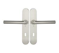 Ensemble sur plaques série JADE 1394 type clé L finition inox HERACLES B-INOX-SP15