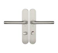 Ensemble sur plaques série JADE 1394 type condamnation à voyant finition inox HERACLES B-INOX-SP14V