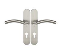 Ensemble sur plaques série JADE 1494 type clé I finition inox brossé HERACLES B-INOX-SP20