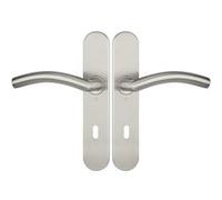 Ensemble sur plaques série JADE 1494 type clé L finition inox brossé - HERACLES - B-INOX-SP19 Inox