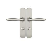 Ensemble sur plaques série JADE 1594 acier type condamnation finition inox HERACLES B-INOX-SP22