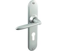 Ensemble sur plaques Tango entraxe 165 mm bec de cane condamnation chromé velours VACHETTE 691808