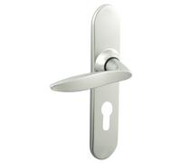 Ensemble sur plaques TWIST petit model clé I finition chromé velours VACHETTE 069125
