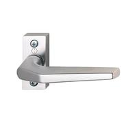 Ensemble sur rosaces aluminium Hoppe Frankfurt pour menuiserie métallique