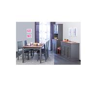 Ensemble Table 160cm + Vaisselier + Buffet - MELINA -