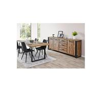 Ensemble Table 170cm + Buffet 3 Portes 3 Tiroirs - KORA -