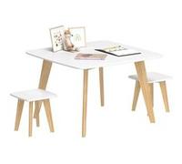 Ensemble 1 table et 2 chaises pour enfants - AIYAPLAY - meuble polyvalent - salle de jeux, chambre et maternelle - 3 à 8 ans