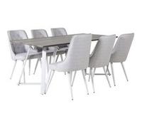 Paris prix Ensemble table + 6 chaises - Gris