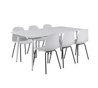 Ensemble Table à Manger & 6 Chaises Polar & Artic 180cm Blanc