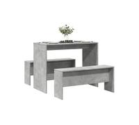 vidaXL Ensemble table à manger et bancs 3 pcs – Bois d'ingénierie