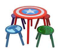Ensemble table Avengers avec 4 tabourets en bois