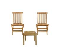 Ensemble Table Basse De Jardin Et Chaises Salento Bois