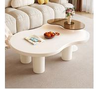 Ensemble Table Basse Design Moderne - Lot de 2 Tables Forme Organique Style Scandinave pour Salon Déco