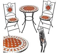 Ensemble table et chaises de jardin - marron