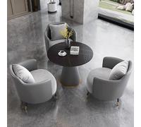 Ensemble Table Chaise de négociation de Luxe léger avec canapé, mobilier de Loisirs élégant pour réunion de Bureau Balcon à Domicile