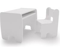 Ensemble table + chaise enfant - blanc