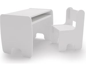 Ensemble table + chaise enfant - blanc