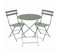 Ensemble Table + Chaises FERMOB Bistro 2 personnes - Cactus