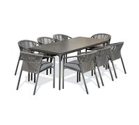 Ensemble repas jardin 8 places en Céramique