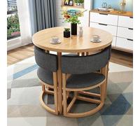 Ensemble table de salle à manger ronde et chaises - Idéal pour la maison, le balcon, le salon, la réception - Parfait pour la détente et les espaces de réunion