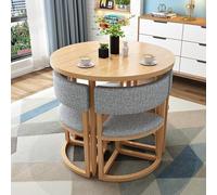 Ensemble table de salle à manger ronde et chaises - Idéal pour la maison, le balcon, le salon, la réception - Parfait pour la détente et les espaces de réunion