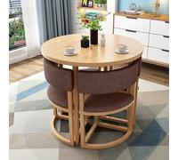Ensemble table de salle à manger ronde et chaises - Idéal pour la maison, le balcon, le salon, la réception - Parfait pour la détente et les espaces de réunion