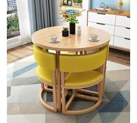 Ensemble table de salle à manger ronde et chaises - Idéal pour la maison, le balcon, le salon, la réception - Parfait pour la détente et les espaces de réunion