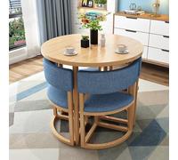 Ensemble table de salle à manger ronde et chaises - Idéal pour la maison, le balcon, le salon, la réception - Parfait pour la détente et les espaces de réunion