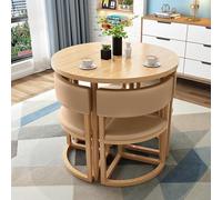 Ensemble table de salle à manger ronde et chaises - Idéal pour la maison, le balcon, le salon, la réception - Parfait pour la détente et les espaces de réunion