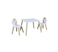 Ensemble Table et 2 Chaises Enfant Motif Licorne - UNICORN -
